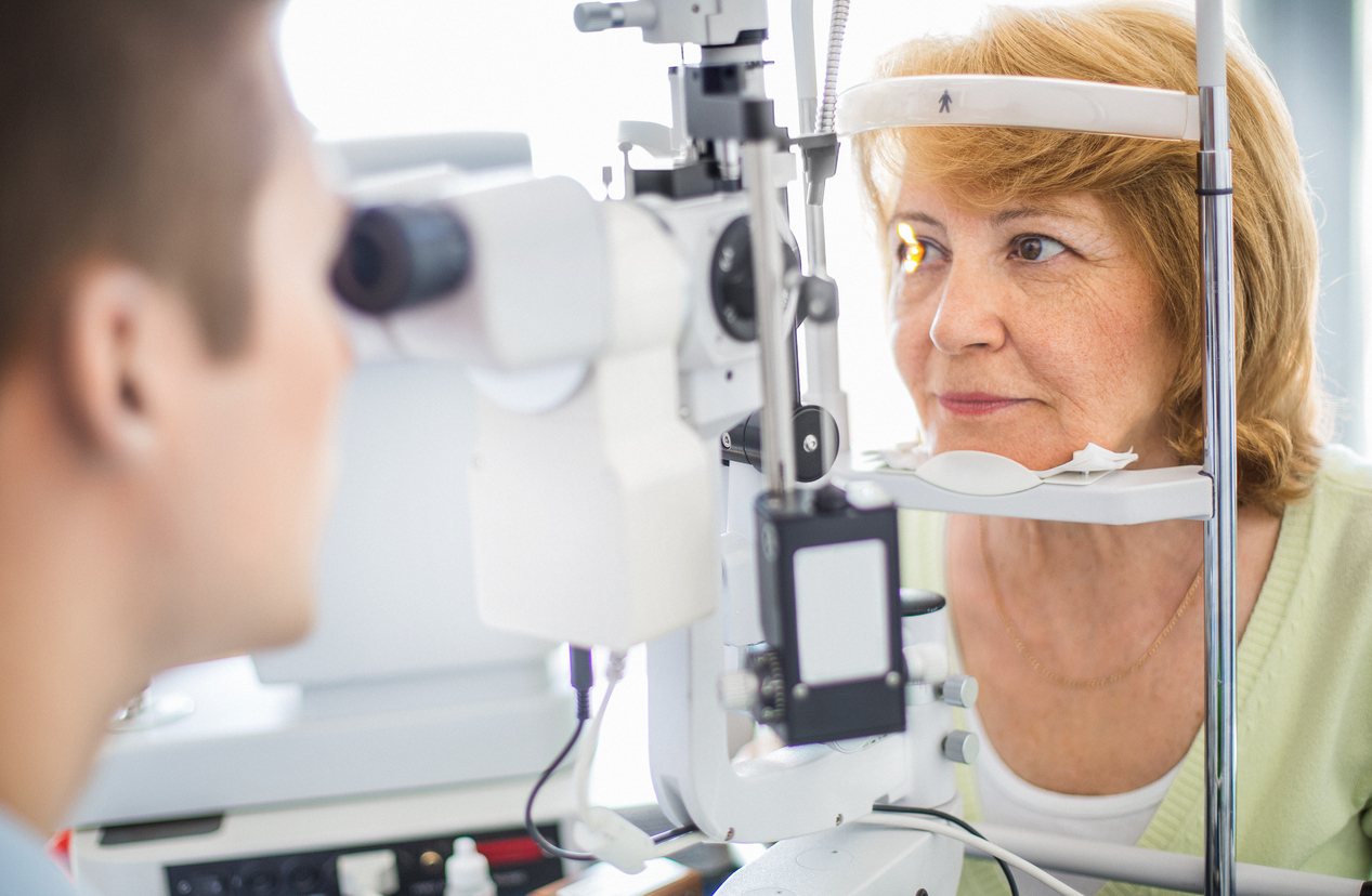 Oeil examen de la vue